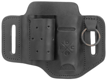 1791 Gunleather HDESSFBLKA EDC Heavy Duty Easy Slide OWB Black Leather Belt Slide Ambidextrous