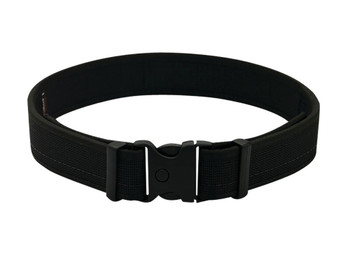 Uncle Mikes-leather(1791) BLTUM44/48MBL Deluxe Duty Gun Belt Matte Black Double Layer Nylon 44/48 2" Wide Buckle Closure
