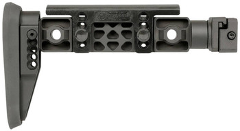 Midwest Industries MIALPHAFBSF Alpha Fixed Beam Black Synthetic Side Folding Stock with Adjustable Cheekrest Compatible w 1913 Picatinny Rail Adapter UPC: 812102034254
