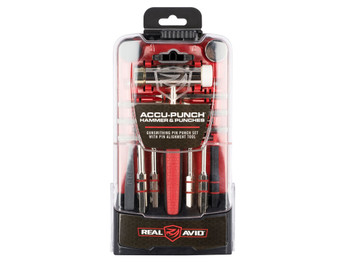 Real Avid AVHPS Accu-Punch Hammer & Punches Steel Red Rubber Handle