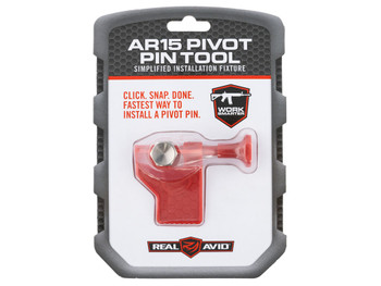 Real Avid AVAR15PPT Pivot Pin Tool Red Polymer Rifle for AR-15 Includes Detent Plunger, Large Pin, & Install Tool