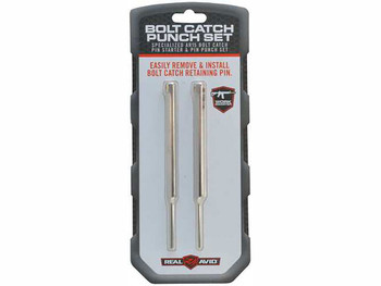 Real Avid AVBCPS Bolt Catch Punch Set Silver 223 Rem/5.56x45mm NATO AR-Platform 2 Pieces