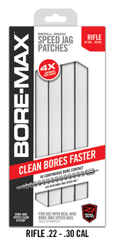 Real Avid AVBMPATCH8 Bore-Max Speed Jag Patches Refill 30/22 Cal Rifle 8" Synthetic 250 Per Box                                                                                                         