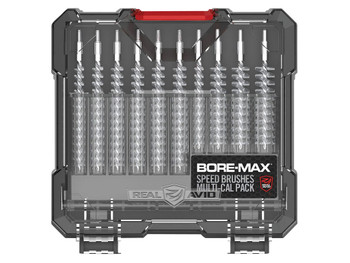 Real Avid AVBMSBS Bore-Max Speed Brush Set Multi-Caliber Nickel-Plated