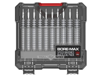 Real Avid AVBMSBS Bore-Max Speed Brush Set Multi-Caliber Nickel-Plated