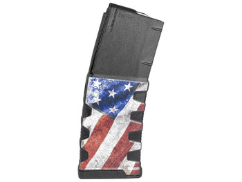 Mission First Tactical EXDPM556AFM1 Extreme Duty 30rd 223 Rem/5.56x45mm Fits AR-15/M4 Black w/American Flag M1 Polymer