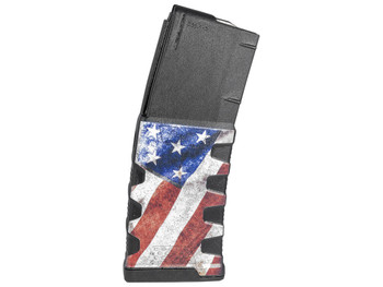 Mission First Tactical EXDPM556AFM1 Extreme Duty 30rd 223 Rem/5.56x45mm Fits AR-15/M4 Black w/American Flag M1 Polymer