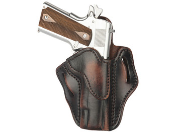 1791 Gunleather ORBH1VTGR BH1 Optic Ready OWB 01 Vintage Leather Belt Slide Fits 4-5" 1911 Right Hand