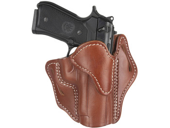 1791 Gunleather ORBH23CBRR BH2.3 Optic Ready OWB Size 2.3 Classic Brown Leather Belt Slide Compatible w/Glock 17/20/21/22/31/34/35/40/41/Sig Sauer P220/P226 Right Hand