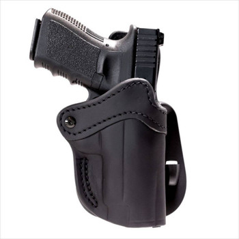 1791 Gunleather ORPDH23SBLR Paddle Holster Optic Ready OWB Size 2.3 Signature Brown Leather Paddle Fits Glock 17 Fits Walther PPQ Right Hand UPC: 816161026472
