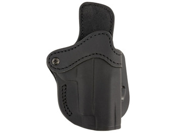 1791 Gunleather ORPDH23SBLR Paddle Holster Optic Ready OWB Size 2.3 Signature Brown Leather Paddle Fits Glock 17 Fits Walther PPQ Right Hand