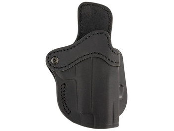 1791 Gunleather ORPDH23SBLR Paddle Holster Optic Ready OWB Size 2.3 Signature Brown Leather Paddle Fits Glock 17 Fits Walther PPQ Right Hand