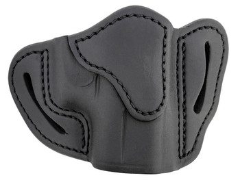 1791 Gunleather ORBHCSBLR BHC Optic Ready OWB Compact Stealth Black Leather Belt Slide Compatible w/Glock 43/Sig P365/Walther PPK Right Hand Includes Belt Clip