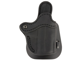 1791 Gunleather ORPDHCSBLR Paddle Holster Optic Ready OWB Size Compact Black Leather Compatible w/Glock 43/Taurus GX4/Sig P365, Paddle Mount, Right Hand