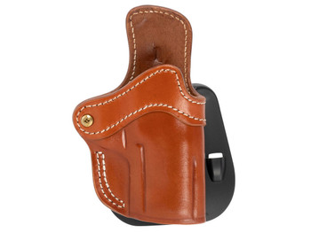 1791 Gunleather ORPDH24SCBRR BH2.4S Optic Ready OWB 2.4S Classic Brown Leather Paddle Fits FN 509/H&K VP9SK