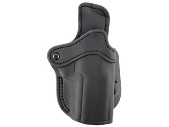 1791 Gunleather ORPDH24SBLR BH2.4 Optic Ready OWB 2.4 Stealth Black Leather Paddle Fits Walther PPQ/Sig P320/Springfield XD-M