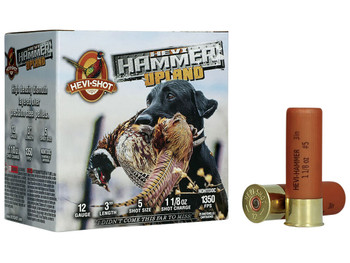 HEVI-Shot HS29125 HEVI-Hammer Upland 12Gauge 3" 1 1/8oz Steel/Bismuth 5Shot 25 Per Box/10 Case