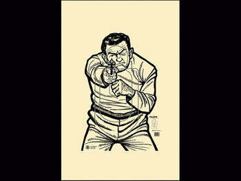 Action Target ICEQT2009100 Qualification US Immigration & Customs Enforcement Man w/Gun Paper Hanging 17.50" x 23" Black/White 100 Per Box