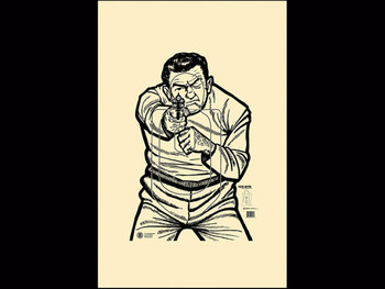 Action Target ICEQT2009100 Qualification US Immigration & Customs Enforcement Man w/Gun Paper Hanging 17.50" x 23" Black/White 100 Per Box