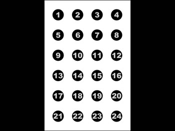 Action Target VB24100 Sighting Military Circle Paper 23" x 35" Black/White 100 Per Box