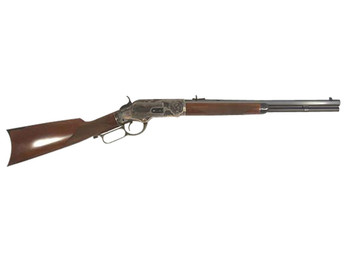 Cimarron CA2011G35 1873 Saddle Full Size 45 Colt (Long Colt) 10+1 18" Blued Octagon Barrel, Color Case Hardened Stainless Steel Receiver, Walnut Checkered Stock, Right Hand