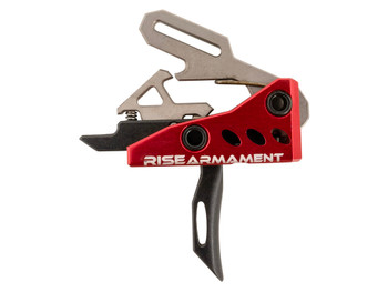 Rise Armament RA535BLKARP RA-535 Advanced Performance Single-Stage Straight with 3.50 lbs Draw Weight, Red Housing & Black Trigger for AR-Platform, Includes Pins