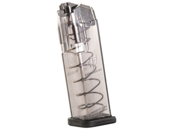 ETS Group SMKGLK19 Pistol Mags 15rd Standard 9mm Luger Compatible w/ Glock 19/26 Smoke Polymer