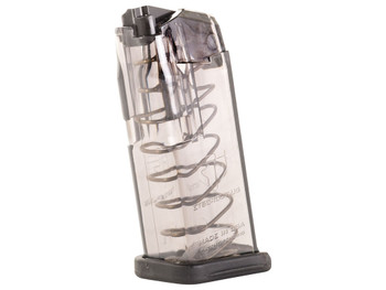 ETS Group SMKGLK26 Pistol Mags 10rd Standard 9mm Luger Compatible w/ Glock 26 Smoke Polymer