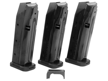 Shield Arms S15COMBOG33M1C S15 Magazine Gen 3 Combo 15rd 9mm Luger Compatible w/Glock 43X/48 Black Steel 3 Pack