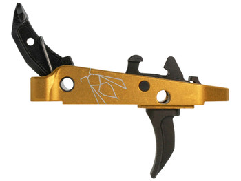 CMC Triggers 47507 Drop-In Yella Jacket Combat Trigger Group 2.0 Single-Stage Curve with 3.50 lbs Draw Weight, Black w/ Yellow Housing