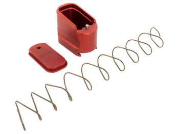 Shield Arms SAS15ME5RED Magazine Extension 5rd Compatible w/ Shield Arms S15 Magazine, Red Anodized Aluminum