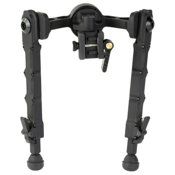 AccuTac FCSRBG200 FC5 G2 Bipod made of Black Hardcoat Anodized Aluminum with Picatinny Attachment Steel Feet  610.60 Vertical Adjustment UPC: 858520006398