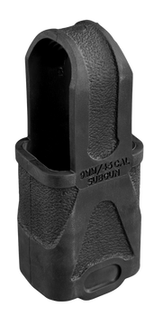 Magpul MAG003-BLK Original Magpul  Made of Rubber w/ Black Finish for 9mm Subgun Mags/ 3 Per Pack                                                                                                       