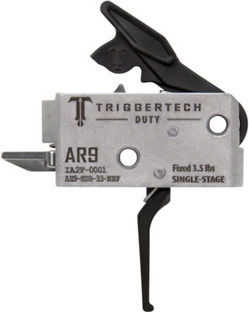 TriggerTech AH9SDB33NNF Duty  Flat Trigger SingleStage 3.50 lbs Draw Weight Fits AR9 UPC: 885768003605