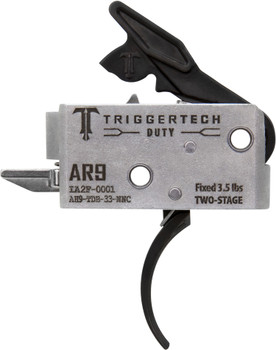 TriggerTech AH9TDB33NNC Duty  Curved Trigger TwoStage 3.50 lbs Draw Weight Fits AR9 UPC: 885768003759