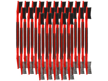 Birchwood Casey NYLBRSH2 Cleaning Brush Plastic Nylon Bristles Double Ended Tip 25 Pack