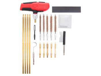 Birchwood Casey RIFCLNKI Rifle Cleaning Kit 21 Pieces Black/Red