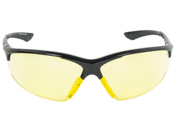 Walker's GWPIKNOF1AMB Ballistic Eyewear IKON Tanker Adult Amber Lens Matte Black Frame