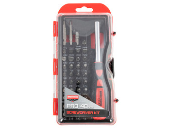Birchwood Casey PROSDS Pro Screwdriver Kit 40 Pieces Includes Slotted/Philips/Torx/Hex Heads