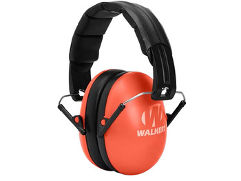Walker's GWPFKDMCOR Youth Passive Muff 23 dB Over the Head Coral/Black Polymer