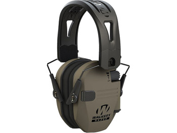 Walker's GWPRSEMRHFDE Razor Tacti-Grip 23 dB Over the Head Flat Dark Earth/Black Polymer