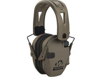 Walker's GWPRSEMRHMFDE Razor Tacti-Grip 23 dB Over the Head Flat Dark Earth Polymer