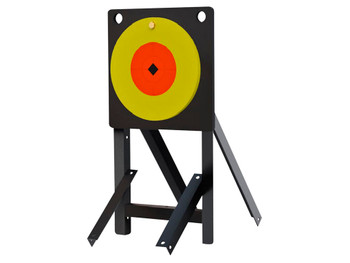 Birchwood Casey LCSPLR Large Range Spoiler Alert 10" Orange/Yellow AR500 Steel Bullseye 0.50" Thick Includes Crosshair Sticker