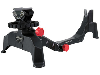 Birchwood Casey CSR Foxtrot Shooting Rest Black Non-Marring Material/Red Accents, Adjustable Elevation, Removeable Center Section for Pistols & Rifles