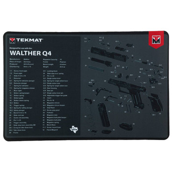 TekMat TEKR17WALQ4SF Walther Q4 SF Cleaning Mat Walther Q4 SF Parts Diagram 11 x 17 UPC: 888151041925