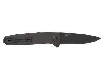 S.O.G SOG11150143 Twitch III 3.10" Folding Drop Point Plain Black TiNi 154CM SS Blade, Black Aluminum Handle
