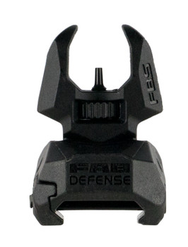 FAB Defense FXFBS Front BackUp Sight  for AR15 M16 M4 Low Folded Profile SpringLocked Deployment Black Polymer  Metal UPC: 7290105942005