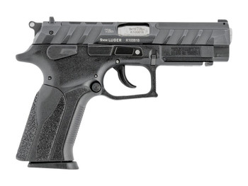 Grand Power 8588005808644 K100 Mk23 9mm Luger 15+1 4.25" Stainless Rotating Barrel, Black Optic Ready/Serrated Slide, Black Frame w/Accessory Rail, Textured Grip