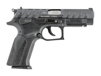 Grand Power 8588005808644 K100 Mk23 9mm Luger 15+1 4.25" Stainless Rotating Barrel, Black Optic Ready/Serrated Slide, Black Frame w/Accessory Rail, Textured Grip