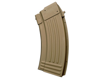 Global Ordnance LLC 810091157435 20rd Fully Ribbed 7.62x39mm Fits AK-47 FDE Steel